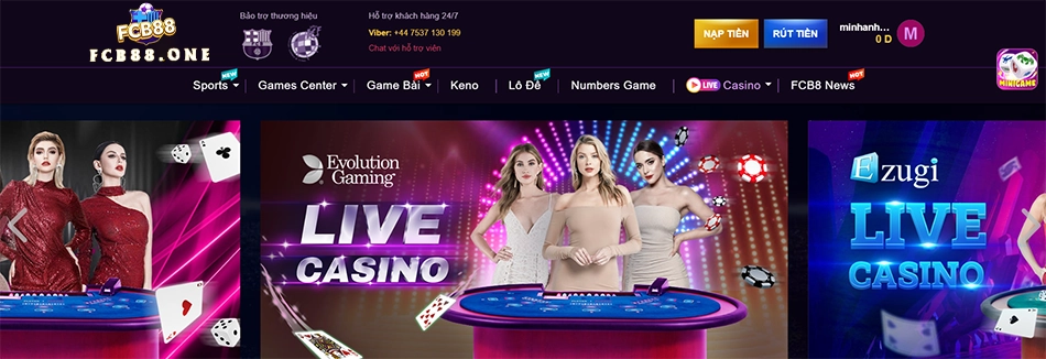giới thiệu tổng quan về Live Casino tại FCB88